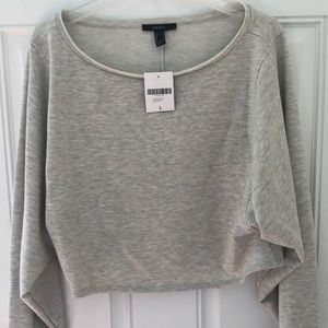 Forever 21 crop lightweight sweatshirt
